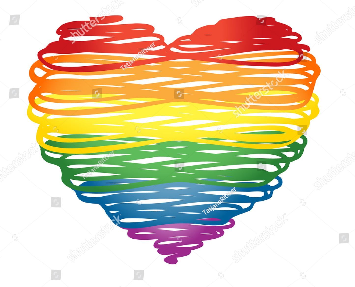 LGBTQ+ flag heart